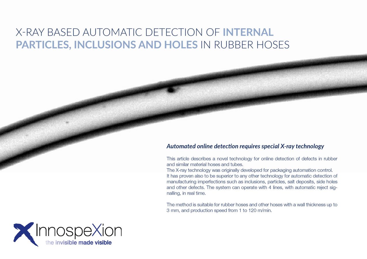 X-ray based automatic inspection of rubber hoses by Kira - Flipsnack