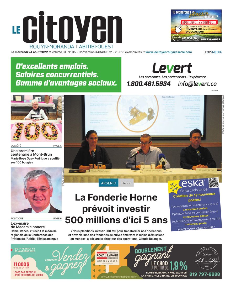 24 août 2022 Le Citoyen RouynNoranda / AbitibiOuest by Medialo