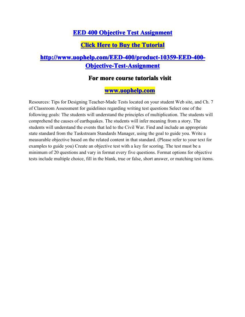 Test items example picture