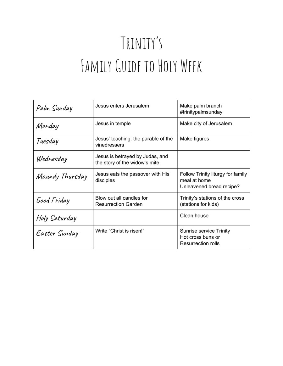 Holy week guide (1) by Elizabeth... - Flipsnack