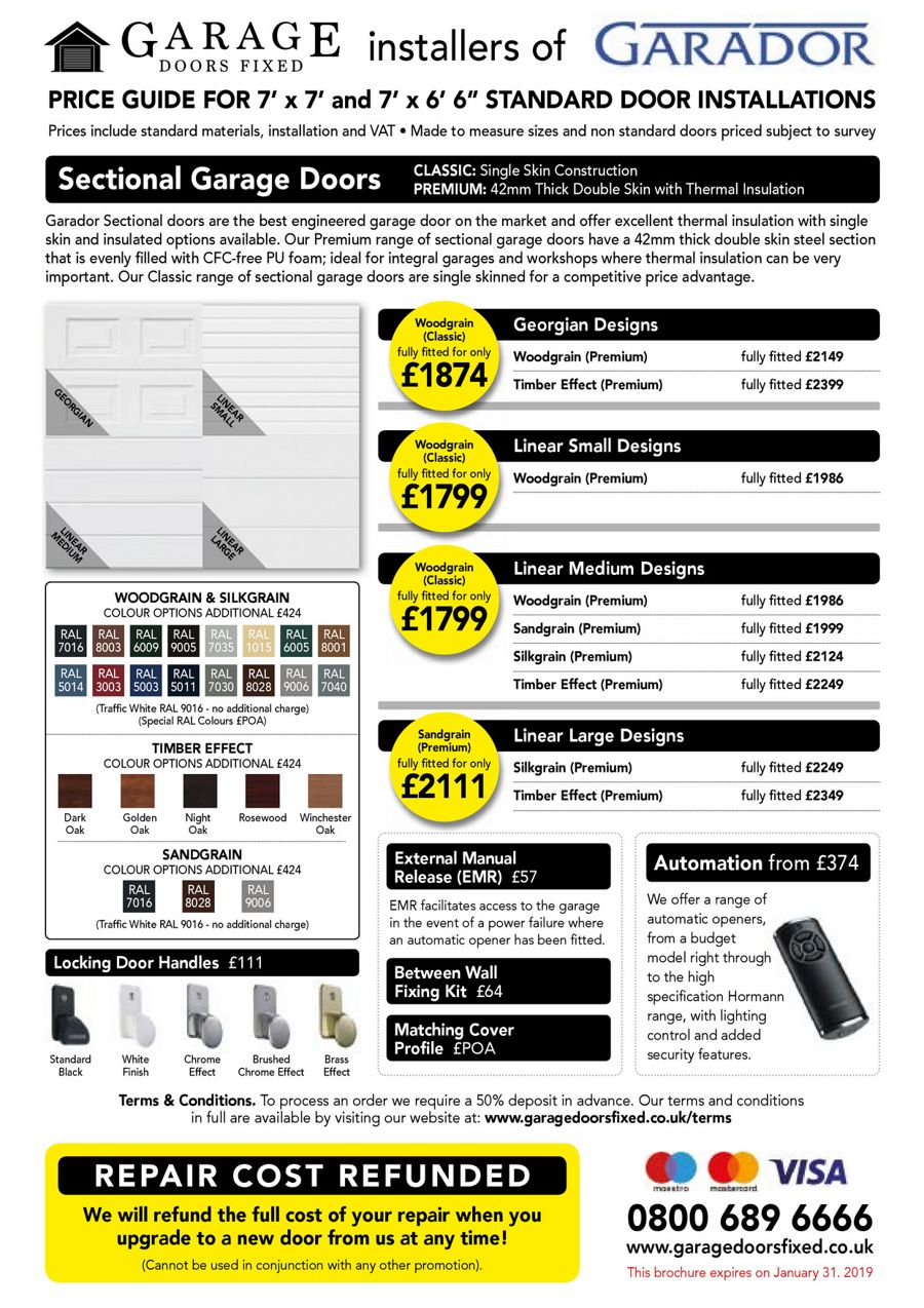 Garage Doors Fixed Price Guide by Annie - Flipsnack