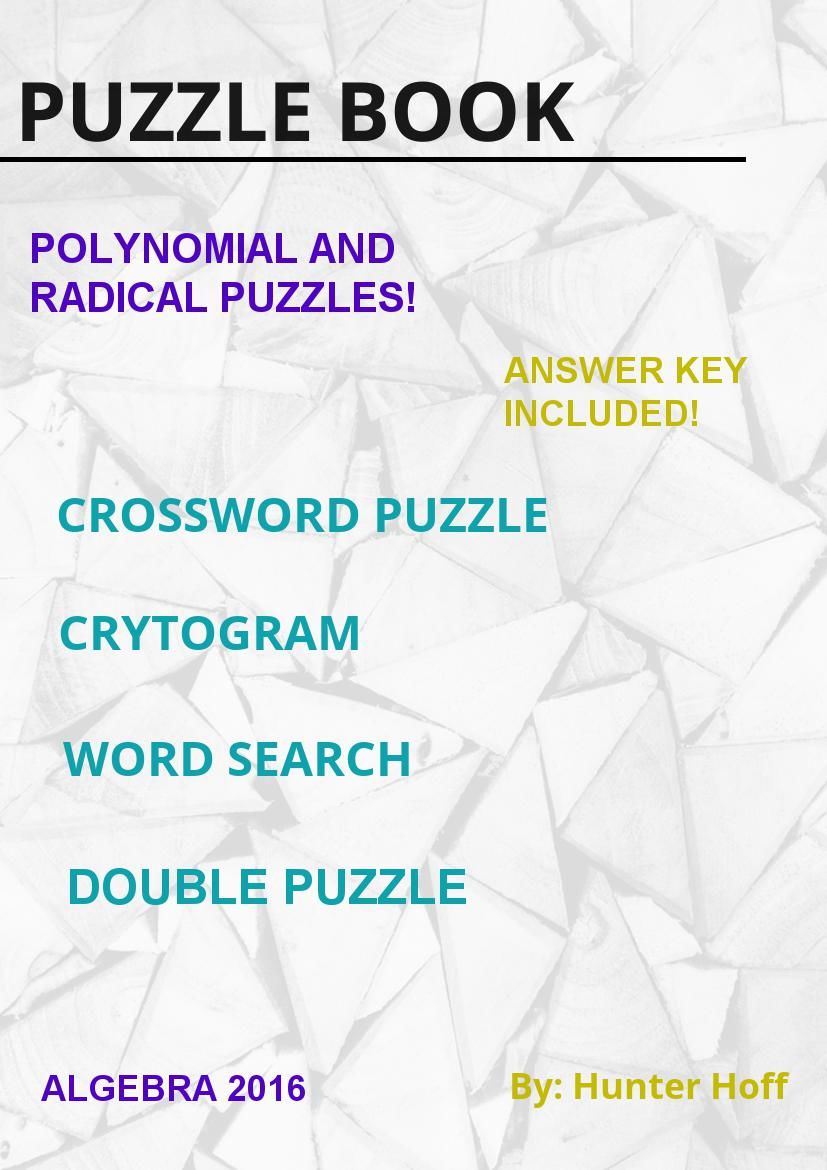 Math Puzzle Book by student Hunter Hoff Flipsnack