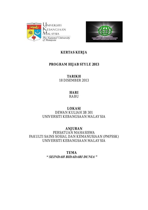 KERTAS KERJA u0026 LAPORAN AKHIR by Anis Yusof - Flipsnack