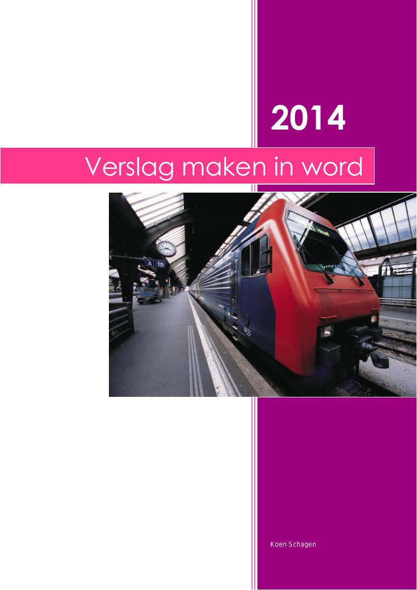 Verslag maken in word by Koen - Flipsnack