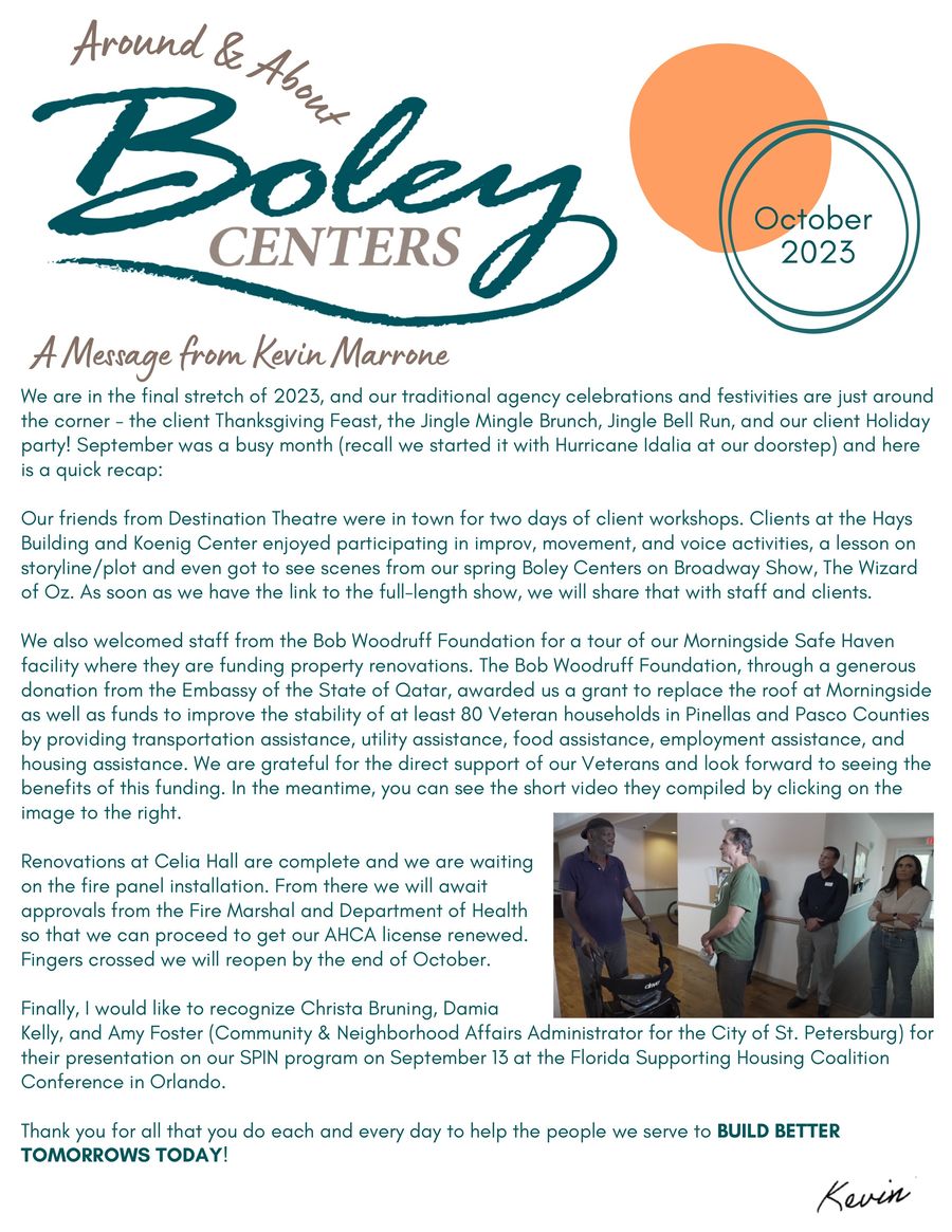 October 2023 Around and About Boley Centers by Boley Centers, Inc