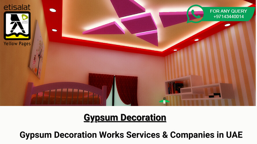 Gypsum Decoration Services &amp;amp; Companies in UAE | Gypsum Works