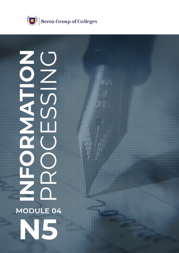 Information Processing Module 4 N5 by E-Publishing