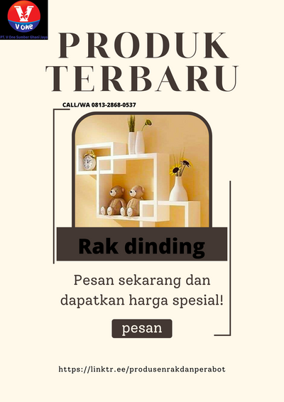 TERLARIS, CALL/WA 0813-2868-0537, Rak Dinding Tempel Minimalis