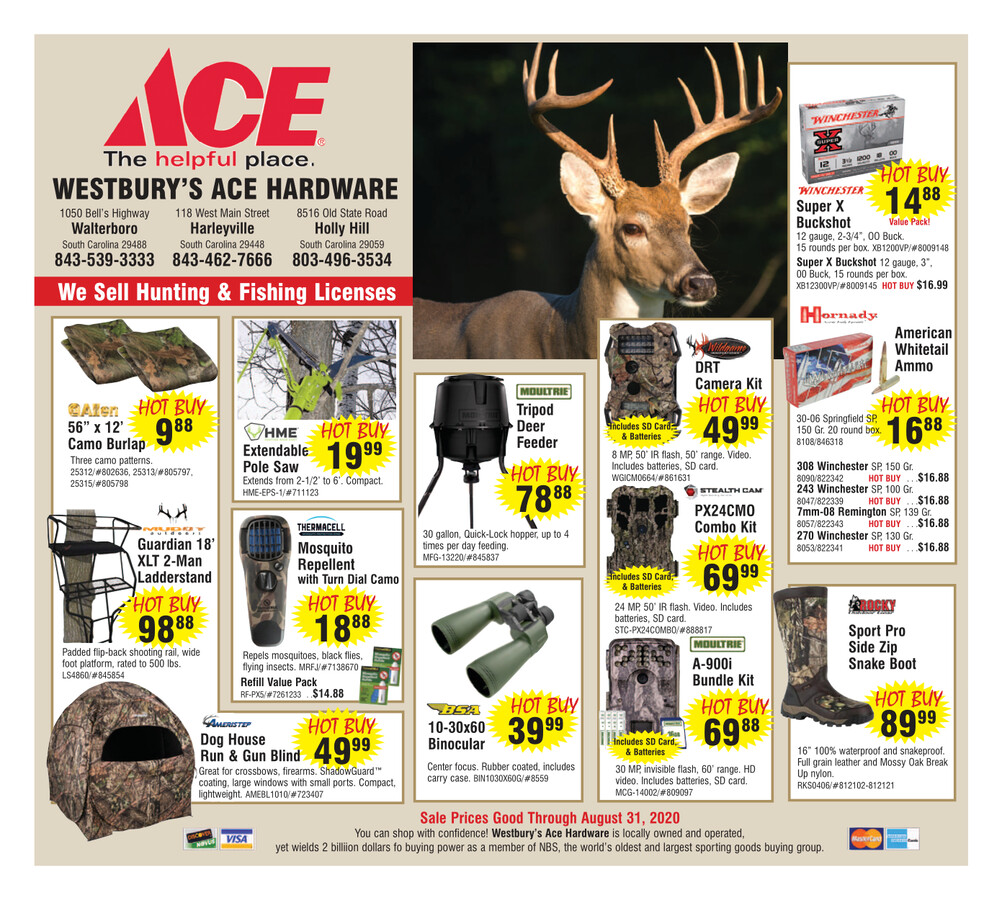 Westbury's Ace Hardware 2020 Hunting Sale by Colby Westbury Flipsnack