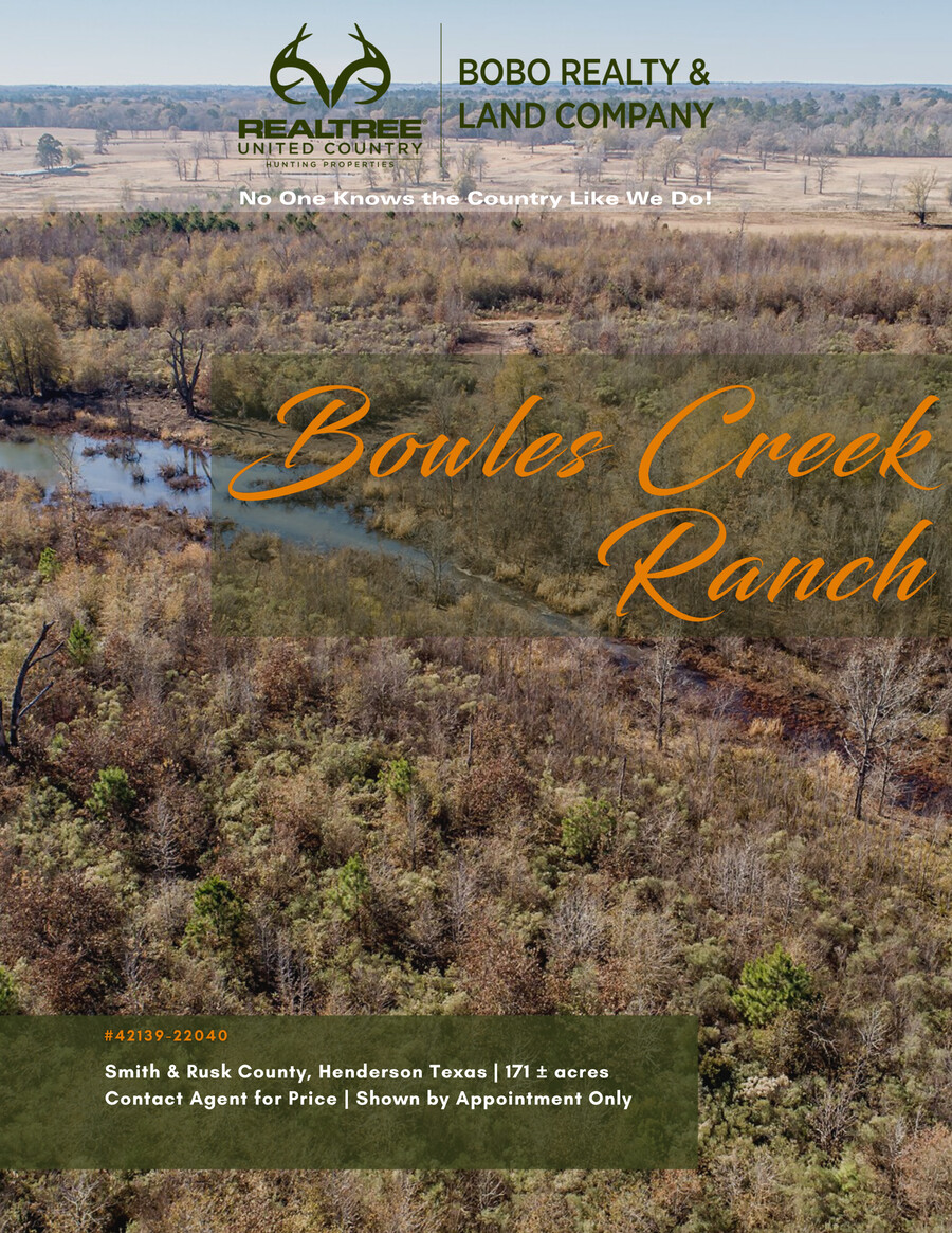Bowles Creek Ranch for Sale Henderson TX Hunt Deer Duck Hogs by