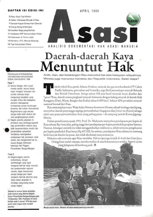 Daerah-daerah Kaya Menuntut Hak
