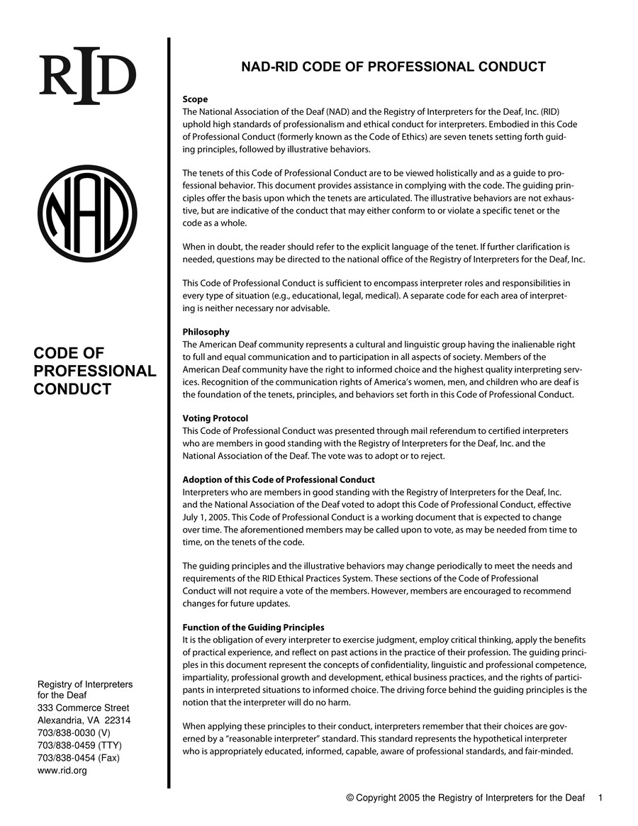 NAD_RID Code of Professional Conduct1 (1) by Alex Michaels Flipsnack