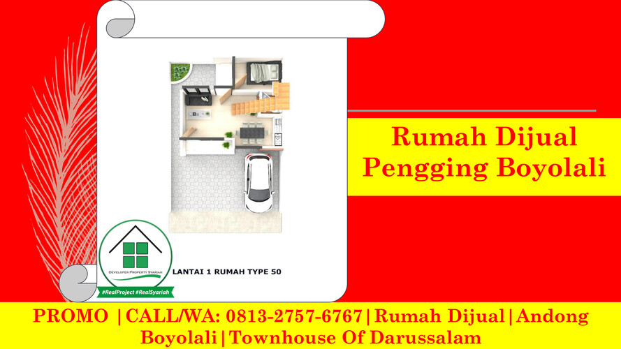 WA: 0813-2757-6767|Rumah Minimalis 2 Lantai|Ampel Boyolali|
