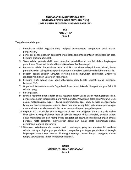 Anggaran Rumah Tangga