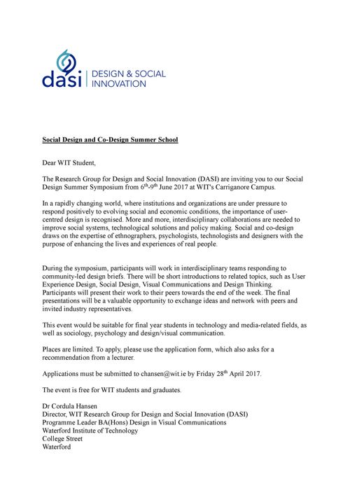 invitation letter 2017 letter Design Summer 2017 Social invite by School