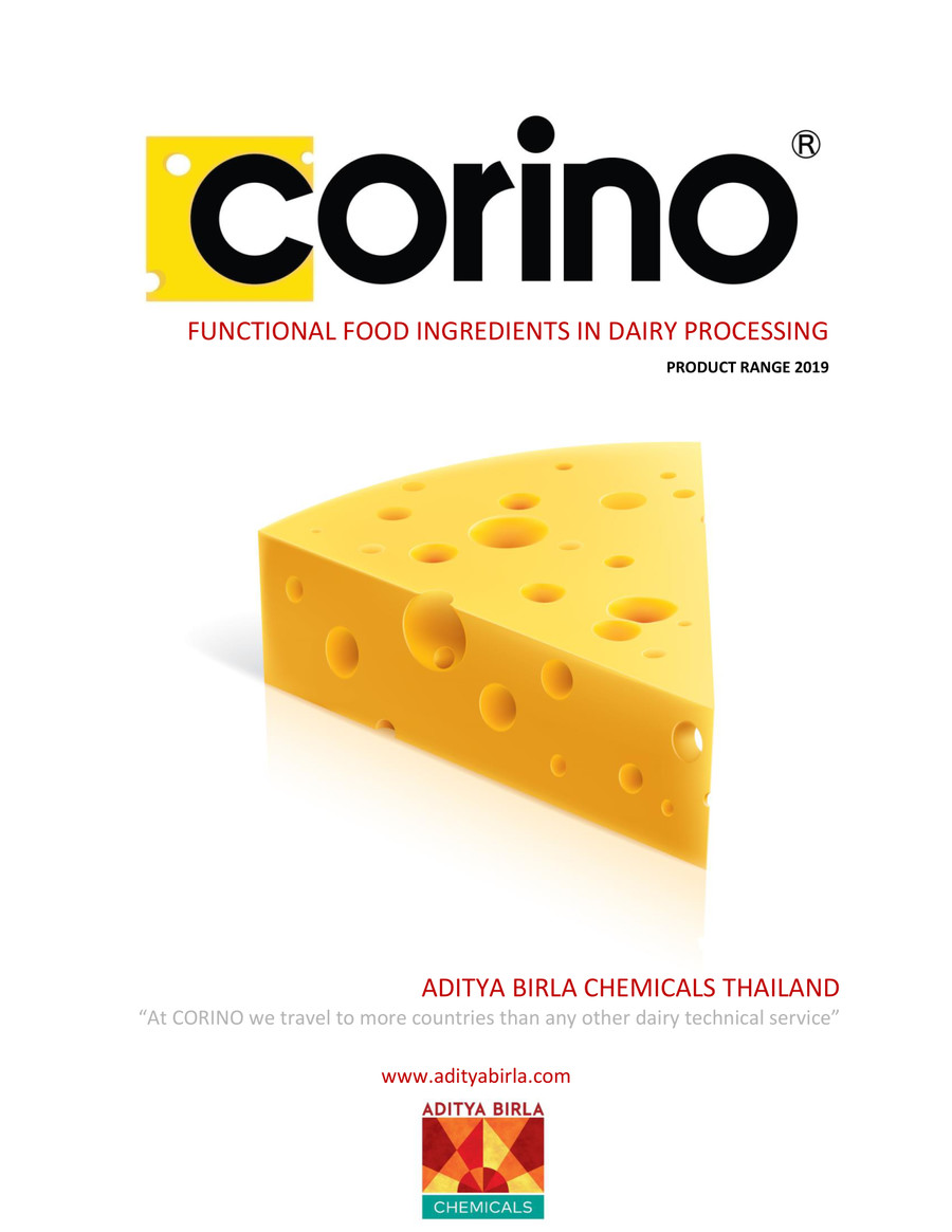 CORINO emulsifying salts catalog 2019 by Mark Wolczko Flipsnack