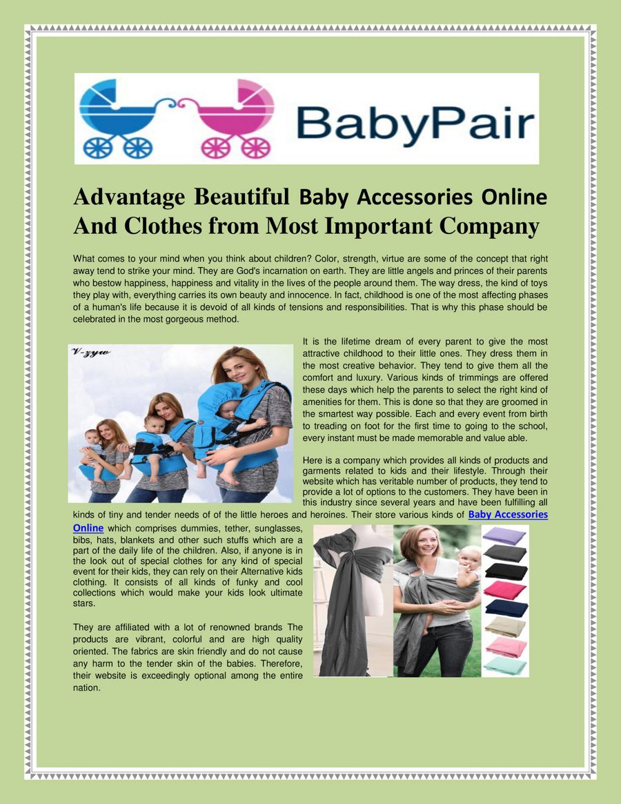 Advantage Beautiful Baby Accessories Online And Clothes from by Aaliyah