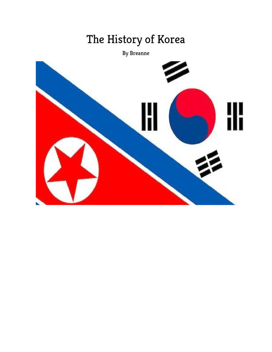 The History of Korea by Andrew Flipsnack
