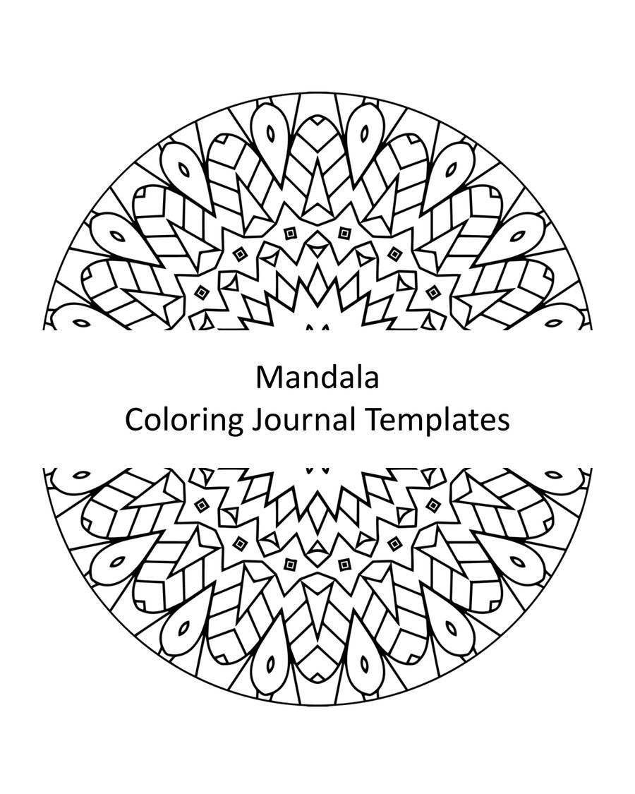 Coloring Journal Templates Preview by Ruth Bowers Flipsnack