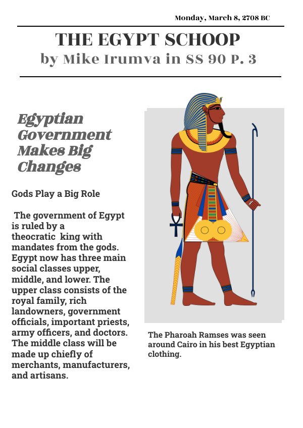 Ancient Egypt Newspaper by mike Flipsnack
