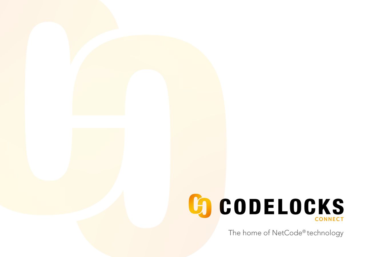 Codelocks Connect by Codelocks Ltd - Flipsnack