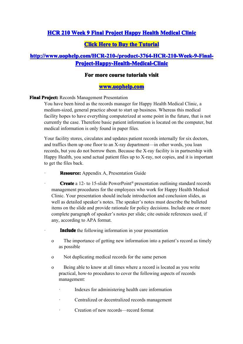 Hcr 210 week 9 final powerpoint presentation 04 image