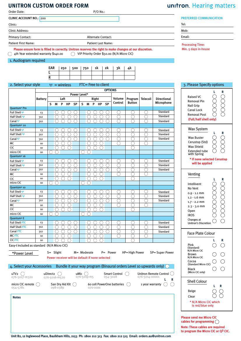 019 Unitron Custom order form v.16 by Candice - Flipsnack