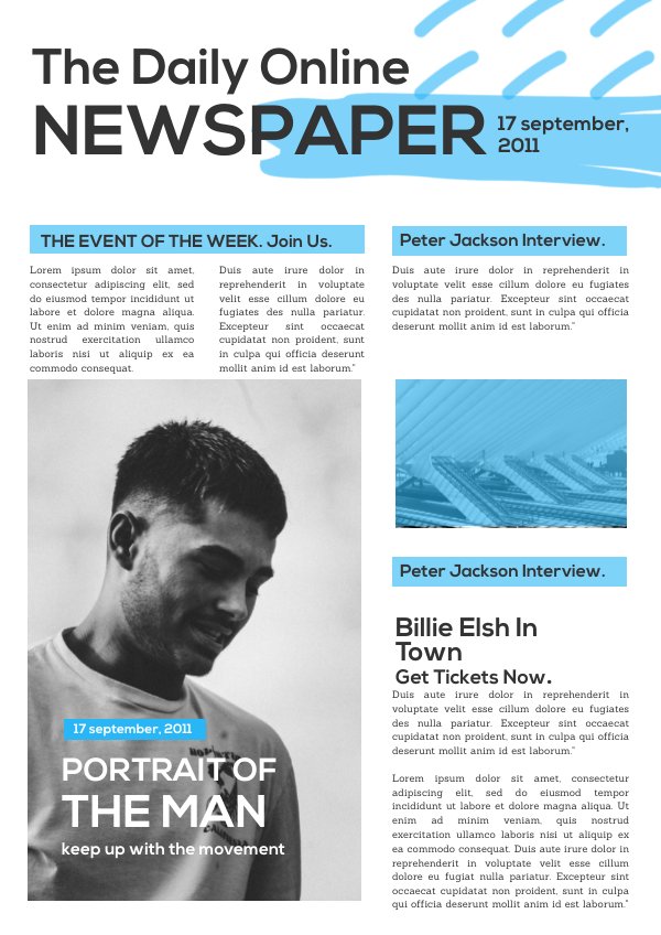 Online Newspaper Design Template by Flipsnack templates Flipsnack