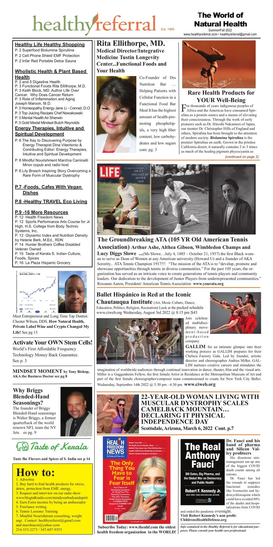 Healthy Referral Newspaper Summer/Fall 2022 Aug 27 by Healthy Referral Flipsnack