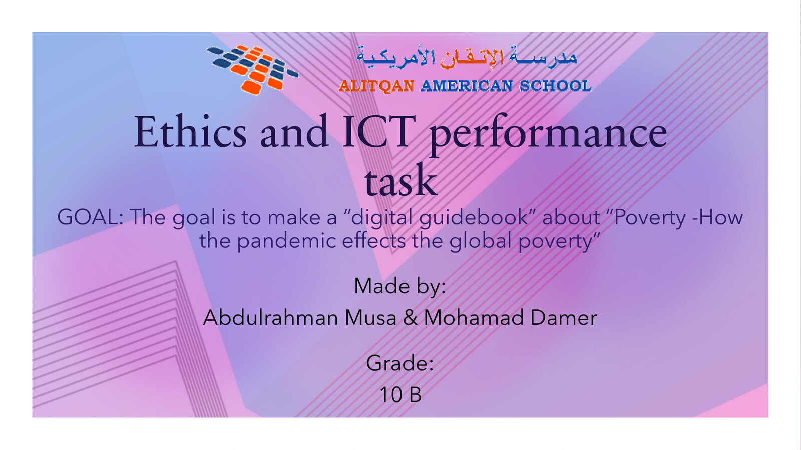 Ethics and ICT performance task by mohammed damer - Flipsnack