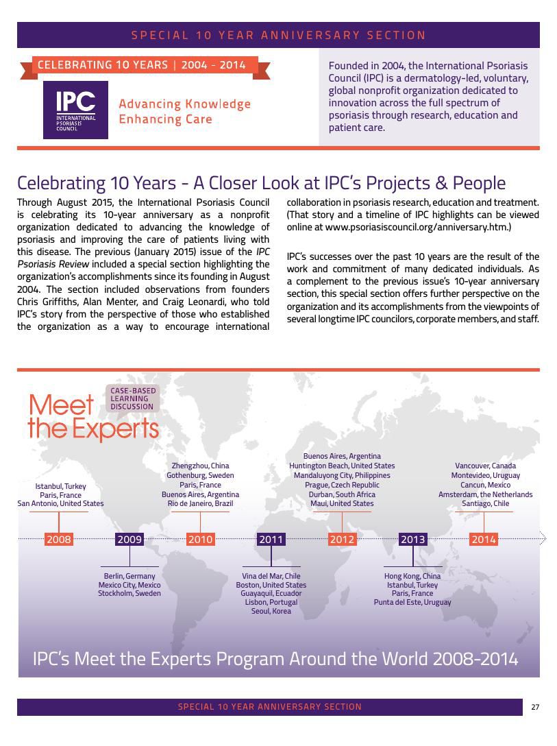 IPC 10 Year Anniversary - IPC's Projects & People by IPC - Flipsnack