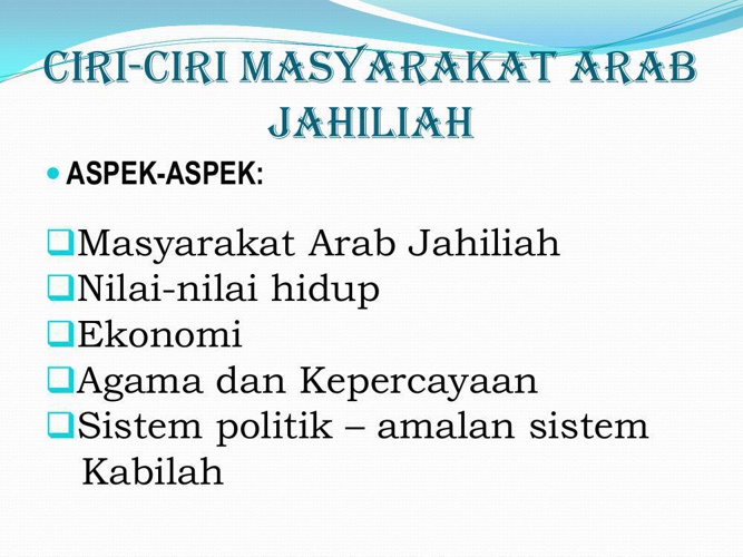 Ciri Ciri Masyarakat Arab Jahiliah Power Point Thillai Acs By Thillai Lifeisgreat Flipsnack