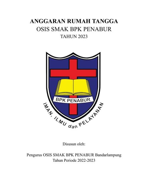 Anggaran Rumah Tangga OSIS 