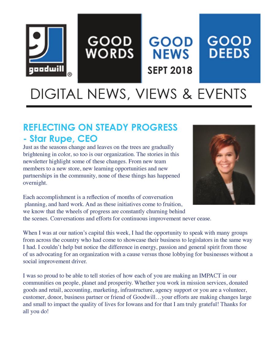 SEPT letter newsletter (1) by goodwillneiowa - Flipsnack