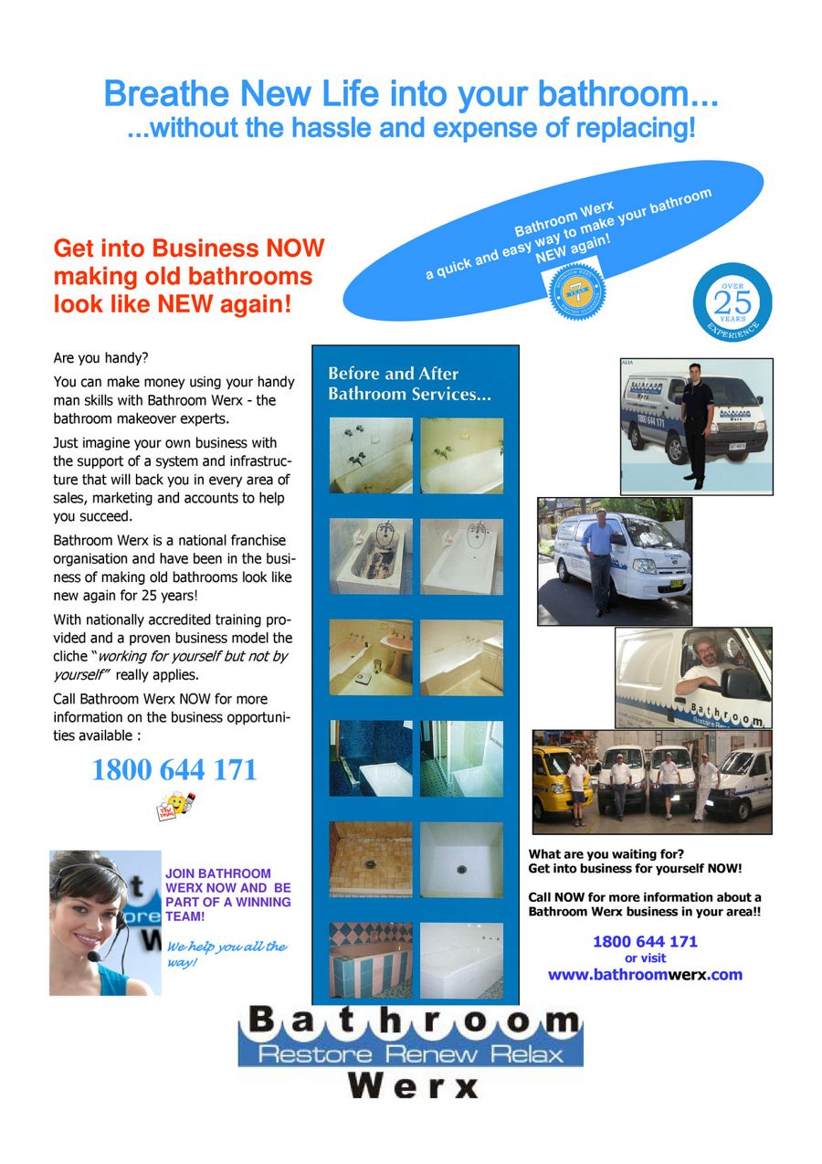 Bathroom Werx Bathroom Resurfacing Franchise by Bathroom Werx Flipsnack