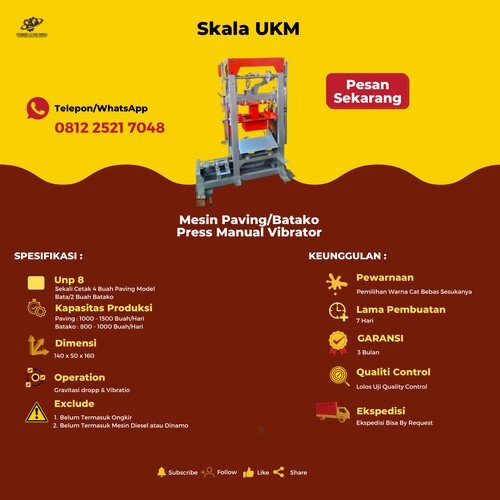 Katalog Mesin Batako Paving, Mesin Baja Ringan Galvalum