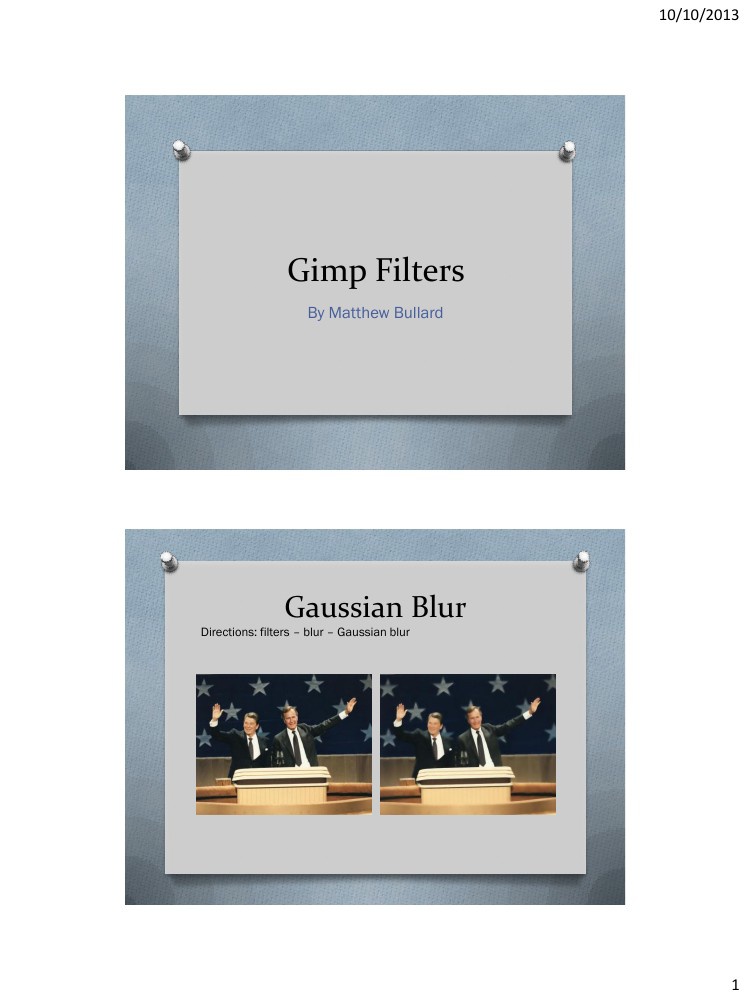 Gimp Filters and Effects by matthewbullard2016 Flipsnack