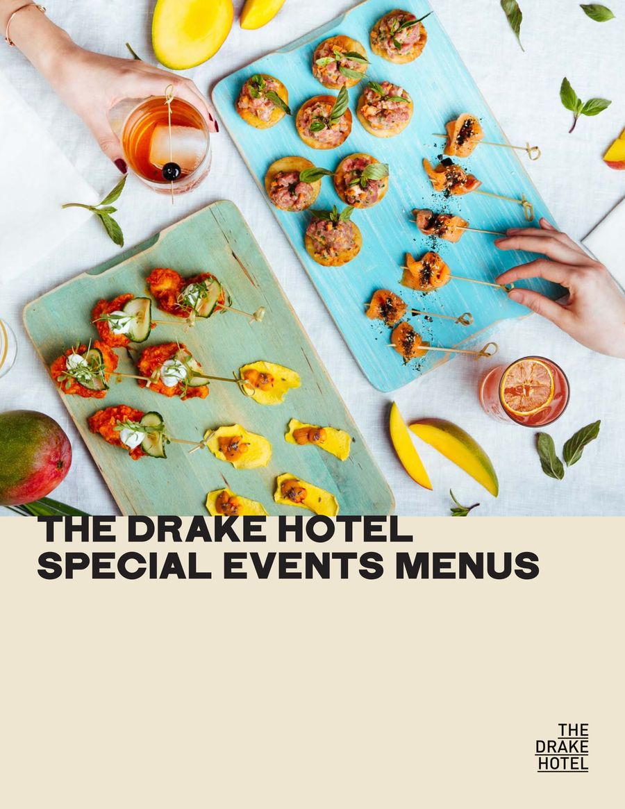 The Drake Hotel – Special Events Menu by Drake Hotel... - Flipsnack