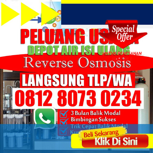 WA 0812 8073 0234 JASA PEMASANGAN AIR RO KOTA DEPOK