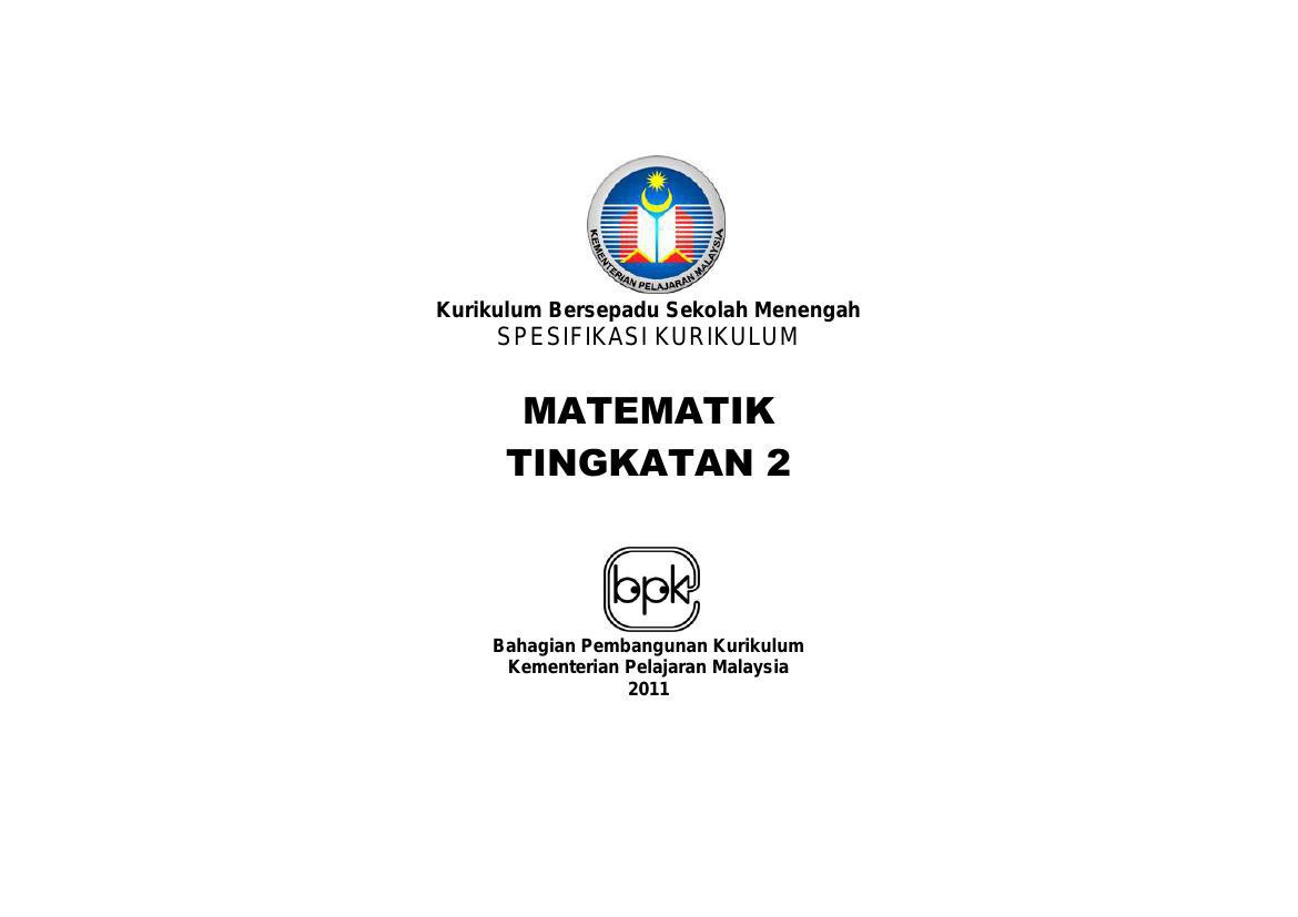 Matematik Tingkatan 2 by Hasmalinda - Flipsnack