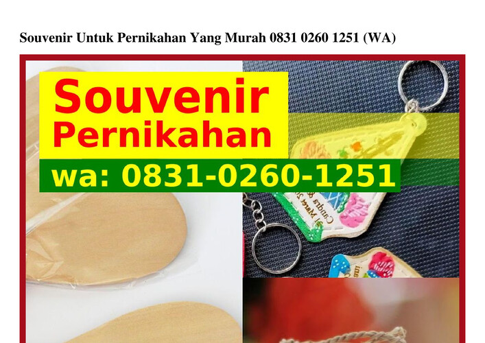 Souvenir Untuk Pernikahan Yang Murah 083I-0260-I25I [WA]