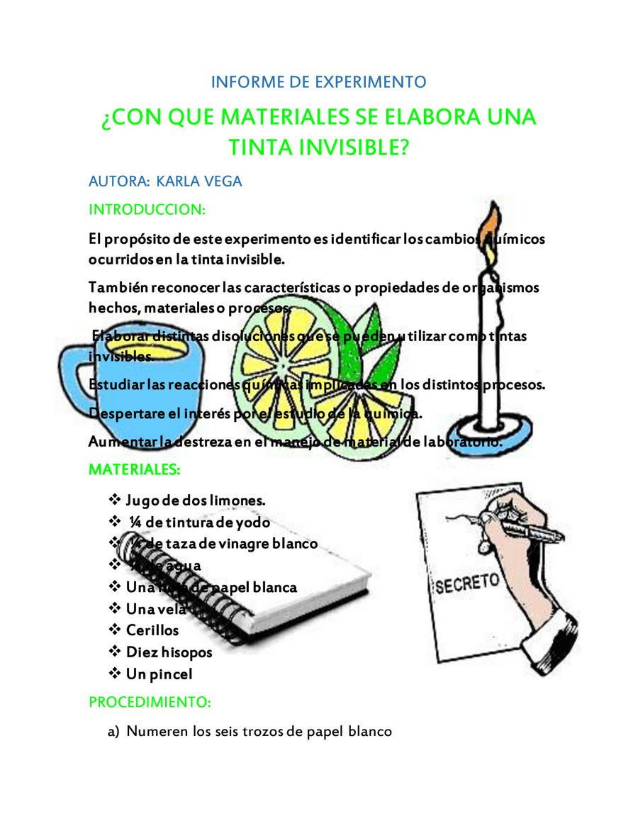 Que Es Un Reporte De Experimento Gufa