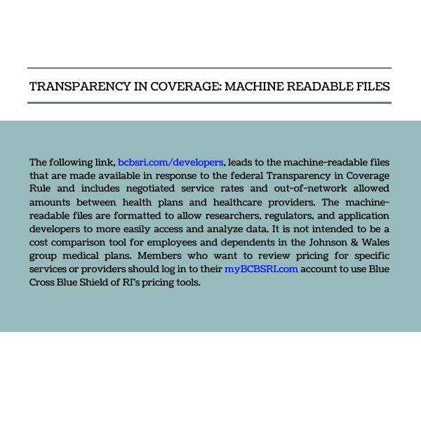 TRANSPARENCY IN COVERAGE MACHINE READABLE FILES by... Flipsnack