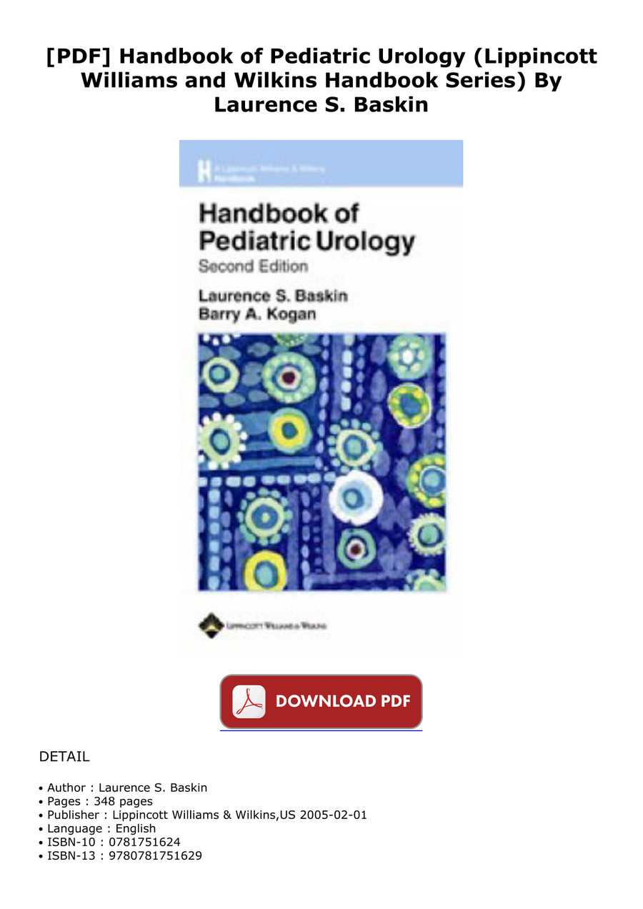 [PDF] Handbook of Pediatric Urology (Lippincott Williams and by unbelferd - Flipsnack