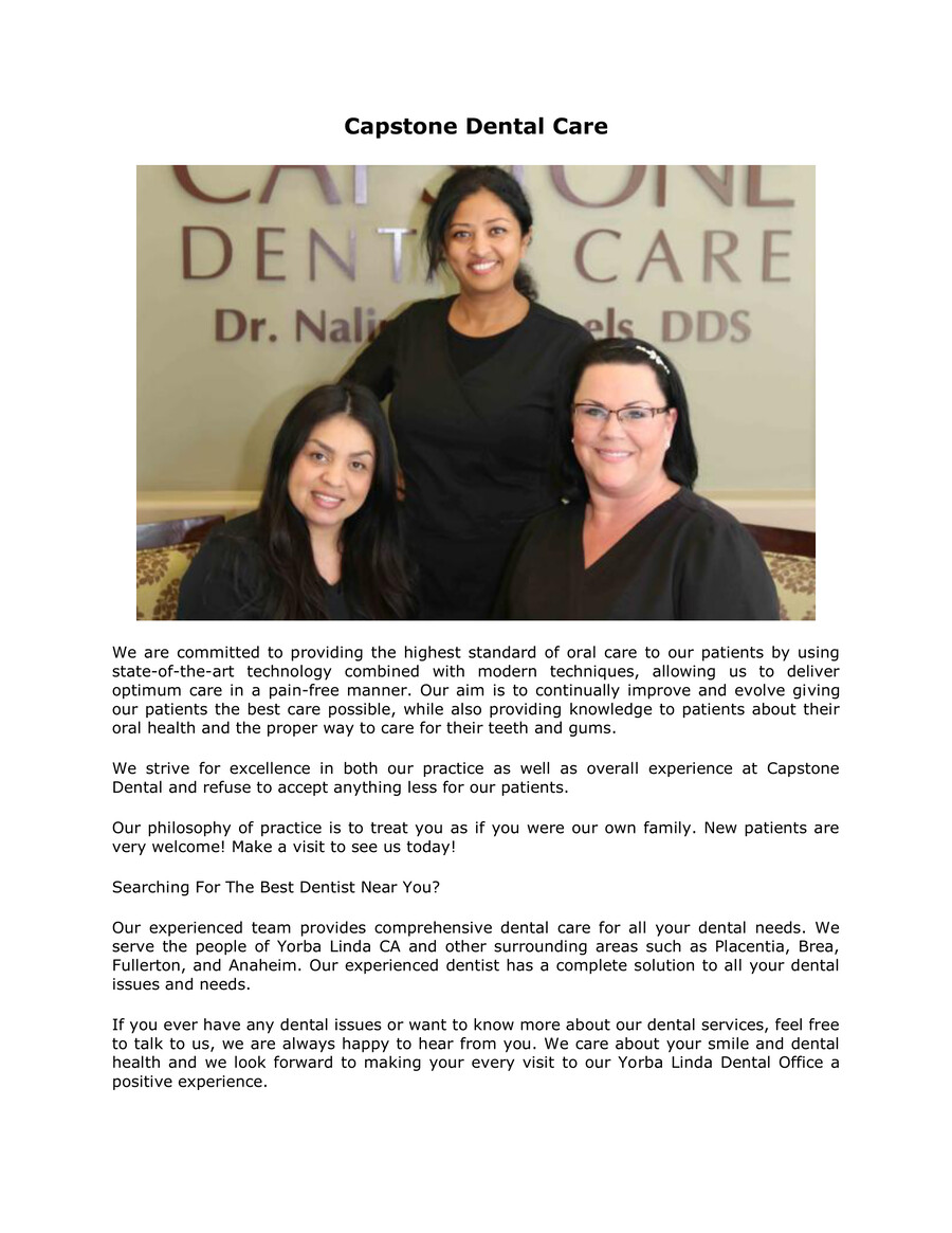 Capstone Dental Care by capstonedental Flipsnack