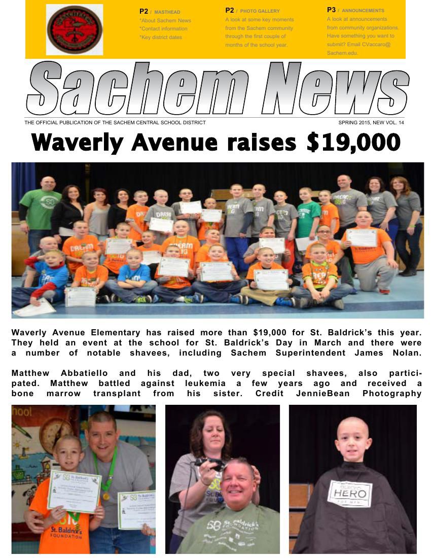 Sachem News, Spring 2015 by Sachem Schools Flipsnack