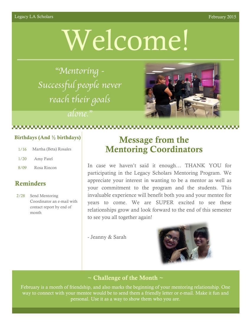 Scholars 2-15 Newsletter by Sarah - Flipsnack