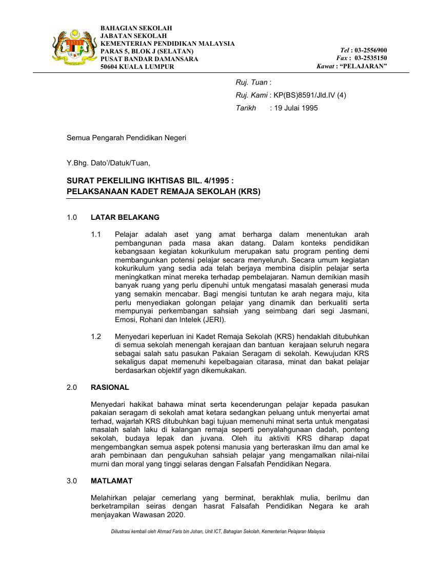 Surat Pekeliling Pertubuhan KRS by skebfrim - Flipsnack