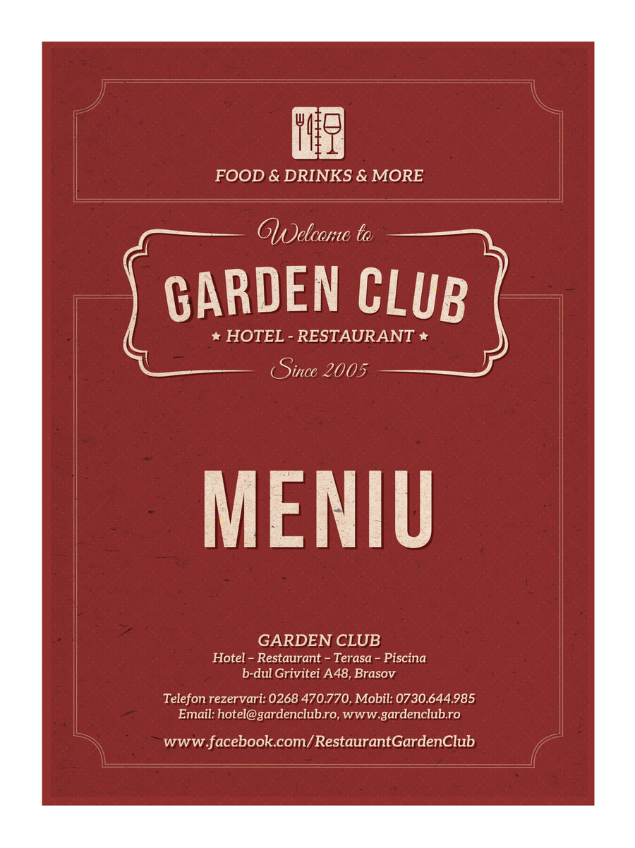 Meniu Garden Club RO by Alex Flipsnack