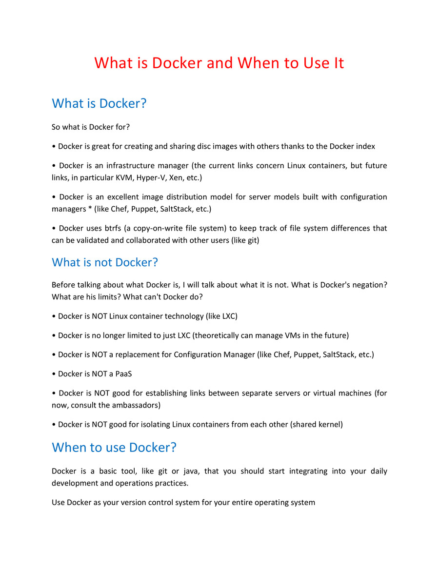 What is Docker and When to Use It-converted by bhanusreee parasa ...